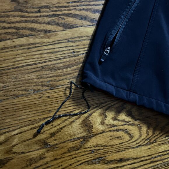 Reebok Black Soft Shell Full Zip Insulated Jacket Sz Small Windbreaker Gorpcore - Picture 10 of 11